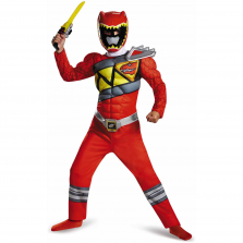 Костюм Могучие Рейнджеры -Red Power Ranger Dino-Красный Рейнджер