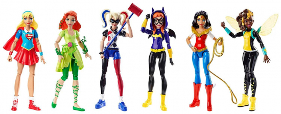 Коллекционный набор из 6 - ти фигурок--Супер Хиро Герлз-Школа Супер героев-DC Super Hero Girls-Вондер Вумен, Бэтгерл, Пойзон Айви, Бамблби....