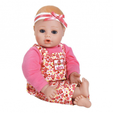 Adora Baby Doll, 13 inch PlayTime - Flower, Light Skin/Blue Eyes