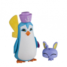 Фигурки из игры Animal Jam Core Friends- Sir Penguin with Pet Bunny