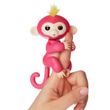 Интерактивная ручная обезьянка Wow Wee Fingerlings - Розовая -Bella -ОРИГИНАЛ