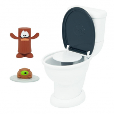 Poopeez -Туалет- Toilet Launcher Playset - 2 Mystery Figures