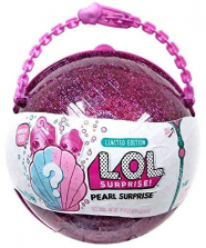 Коллекционные мини-куклы -Лол сюрприз-L.O.L. Surprise -Большой сюрприз -Жемчужина русалки -Жемчужный ЛОЛ - 2 серия -пурпурный