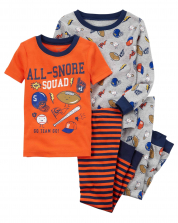 Orange boy 4-Pajama Set