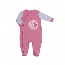 Snugabye Toronto Blue Jays Pink Infant Sleeper 3-6 Months