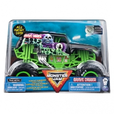 "Monster Jam, Official Grave Digger Monster Truck, Die-Cast Vehicle, 1:24 Scale"