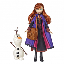 Disney Frozen Anna Doll With Buildable Olaf Figure