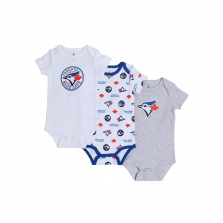 Snugabye Toronto Blue Jays 3 Piece Infant Body Suit set 18-24 Months