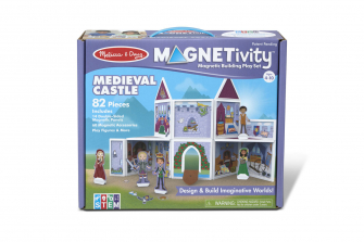 Melissa & Doug 82-Piece MAGNETIVITY Magnetic Building Play Set – Medieval Castle