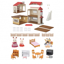 Calico Critters - Red Roof Country Home Gift Set 088371