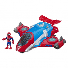 Playskool Heroes Marvel Super Hero Adventures Spider-Man Jet Quarters 071013