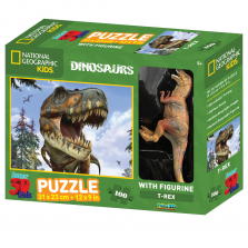 National Geographic - TyrannosaurusÂ 100Â Piece Puzzle with figurine