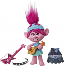 Кукла тролль Розочка с гитарой Тролли.Мировой тур Trolls World Tour