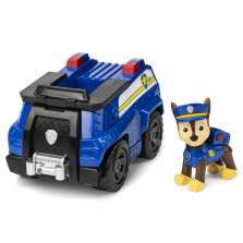 PAW Patrol, Chase’s Patrol Cruiser Vehicle with Collectible Figure PAW Patrol, Chase’s Patrol Cruiser Vehicle with Collectible Figure 