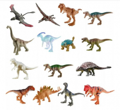 Эксклюзивный набор динозавров Jurassic Evolution World Camp Cretaceous 15 шт Мини