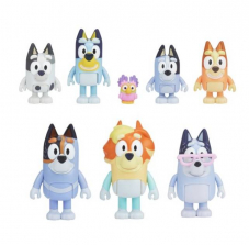 Игровой набор Фигурки из мультфильма Bluey Семья Блуи и друзья Bluey Heeler расширенный