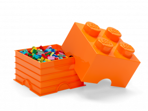 Lego 4-Stud Storage Brick – Orange 5006937