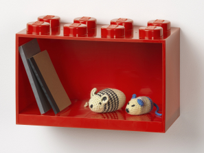 Lego 8-Stud Brick Shelf – Bright Red 5006589