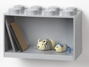 Lego 8-Stud Brick Shelf – Gray 5006612
