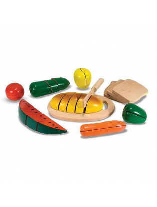 Melissa & doug wooden best sale cutting food