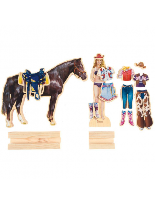 T.S. Shure Stable Pals Becca and Beauty Wooden Magnetic Dress-Ups   Играландия - интернет магазин игрушек