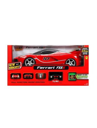 New Bright 1 8 Scale Radio Control Car Red Ferrari FXXK