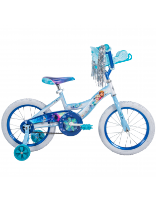 Girls 16 inch Huffy Disney Frozen Bike with Sleigh Carrier