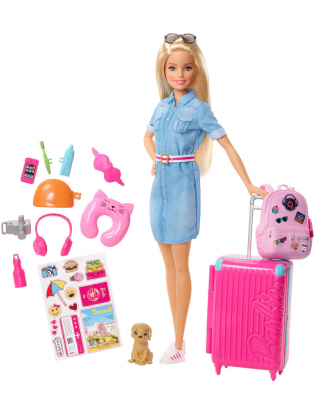 Barbie Travel Doll Accessories Set