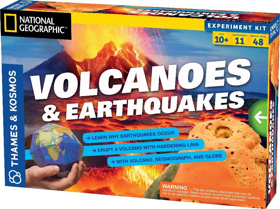 Volcano & earthquake. Volcanic Rock Experiment.