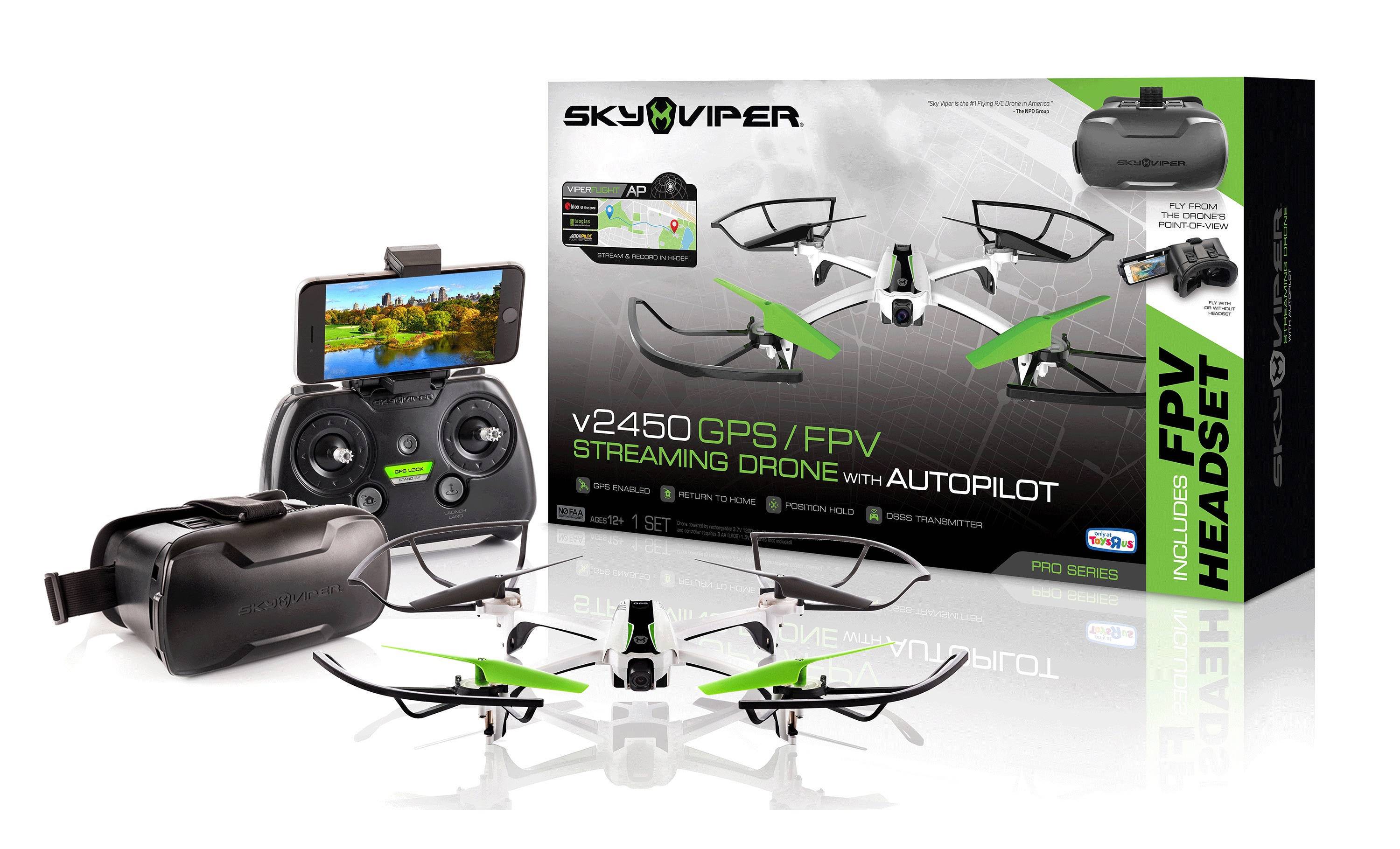 sky viper v2450 hd video streaming drone with fpv