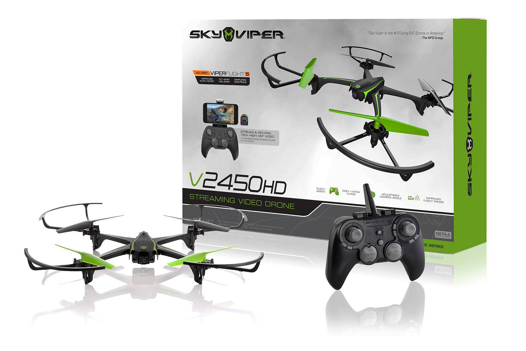 sky viper v2450 hd video streaming drone with fpv