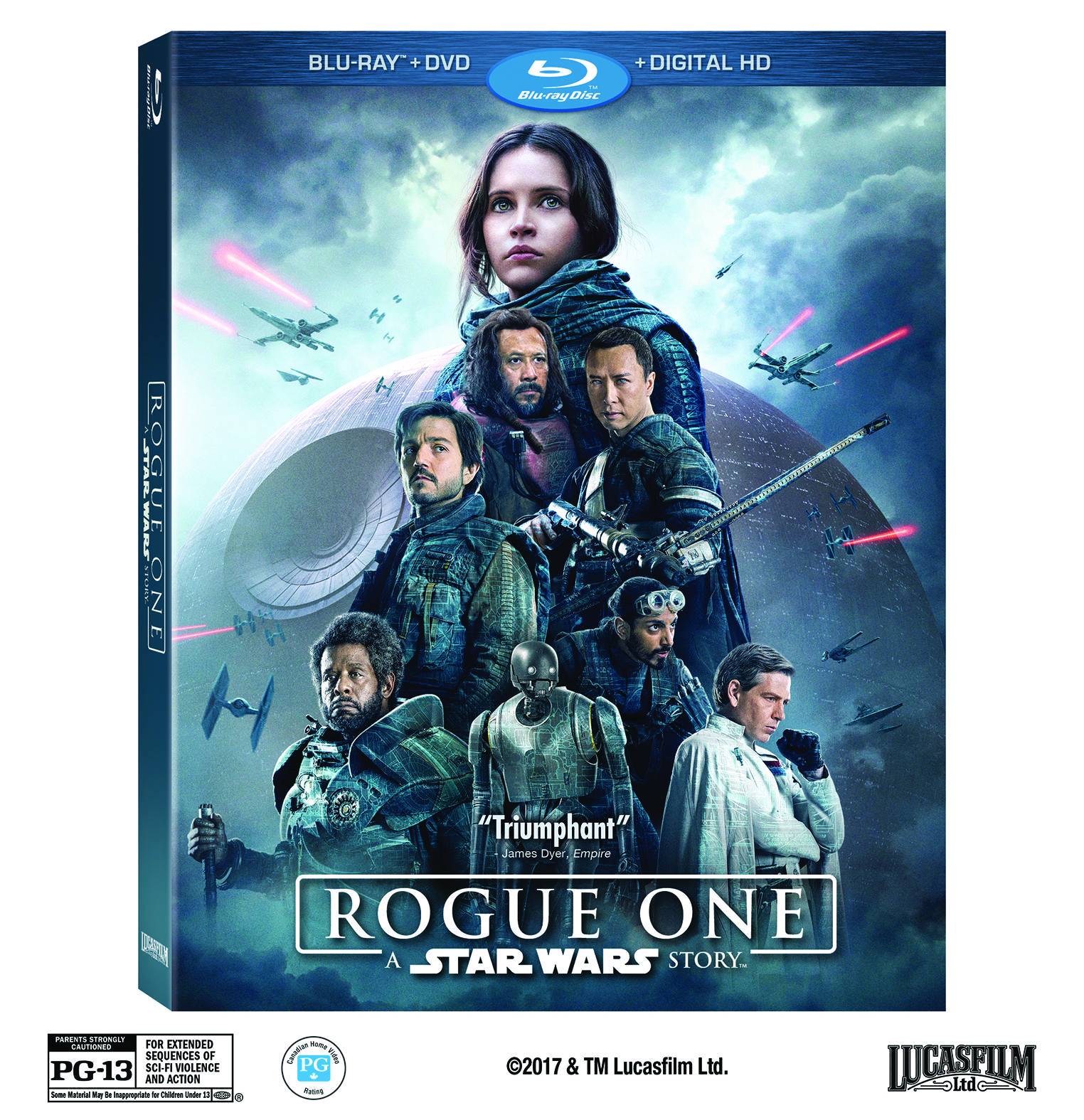 Rogue One A Star Wars Story 3 Disc Blu Ray Combo Pack Blu Ray