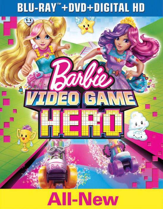 Barbie Video Game Hero Blu Ray Combo Pack Blu Ray DVD Digital HD