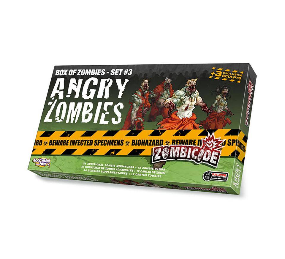 Zombicide Box of Zombies Set 3. Зомбицид Angry Zombie. Zombie Box игрушка.