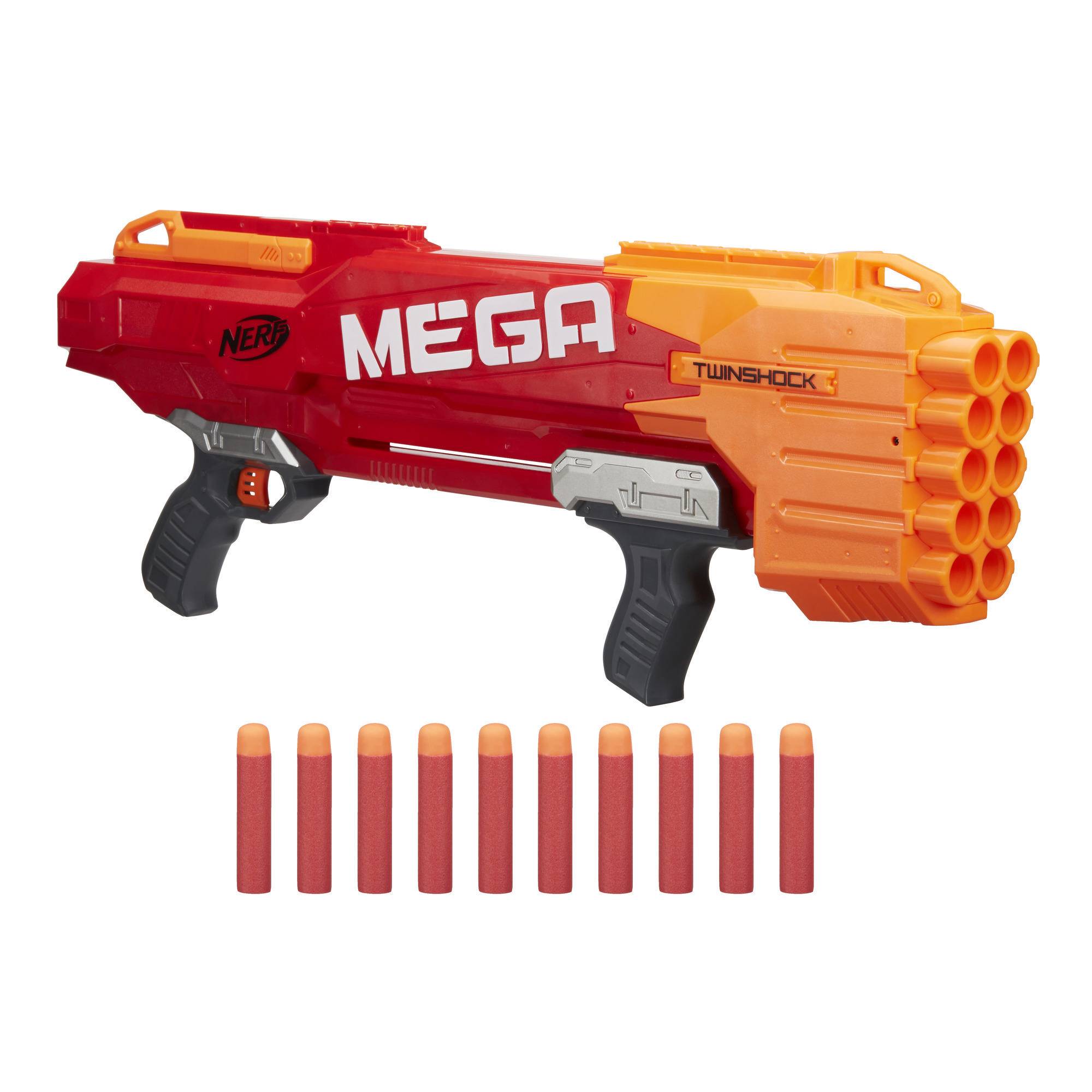 Бластеры нерф nerf. Бластер НЕРФ Твиншок. Бластер НЕРФ мега. Nerf Mega Twinshock. Нёрф бластеры мега Твиншок.