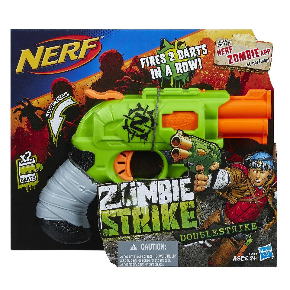 NERF Zombie Strike Doublestrike Blaster | Играландия - интернет магазин  игрушек