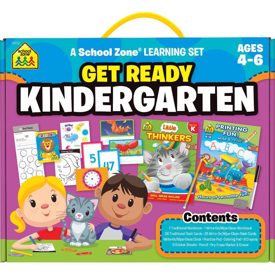 Lets school. School Zone. Get ready for Kindergarten. Let’s School. Let's get ready for School (wipe clean).