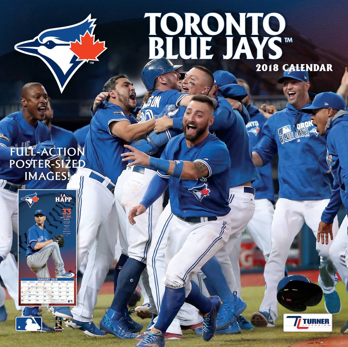 Turner 2018 MLB Toronto Blue Jays Wall Calendar Играландия интернет