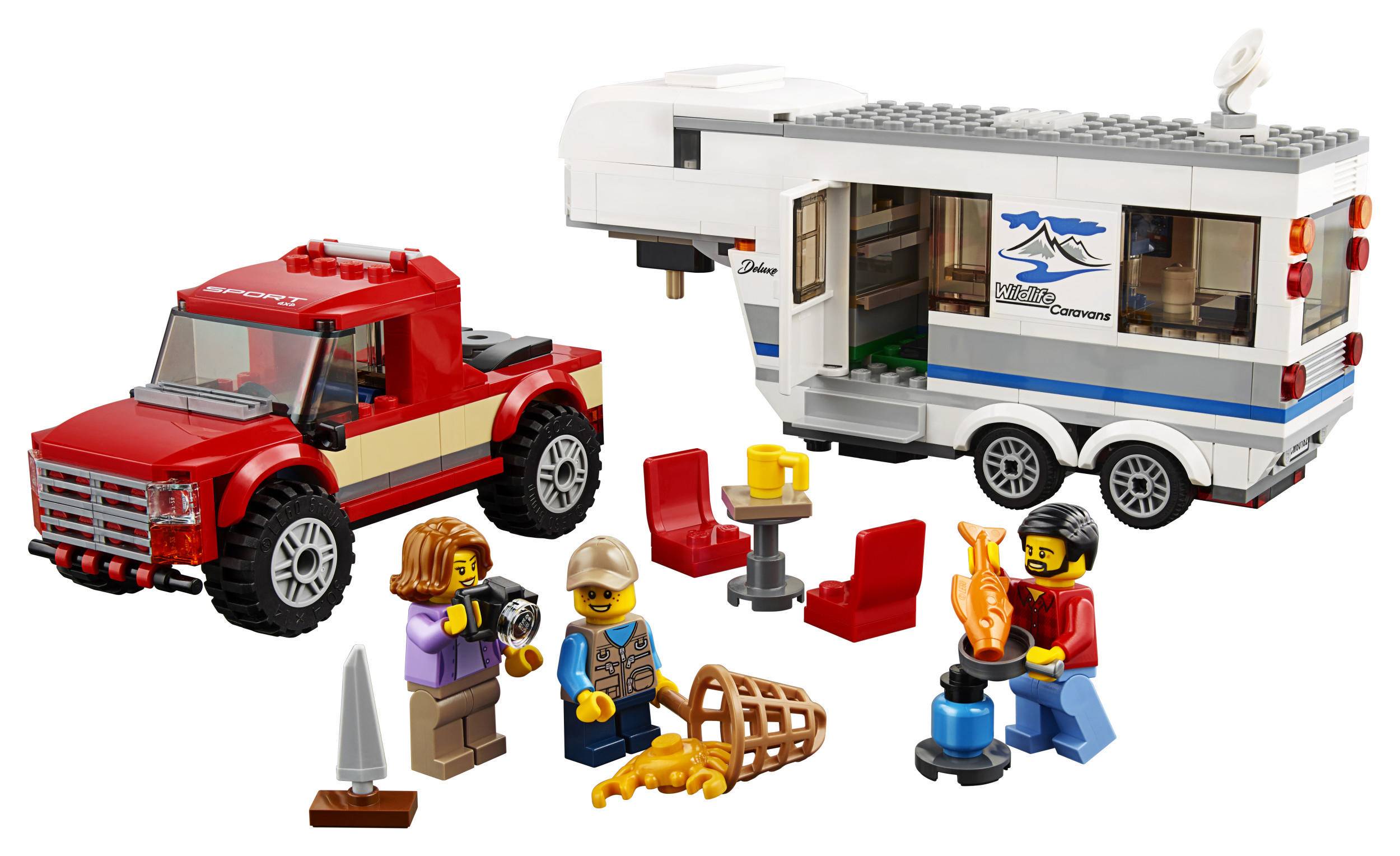 lego city pickup & caravan