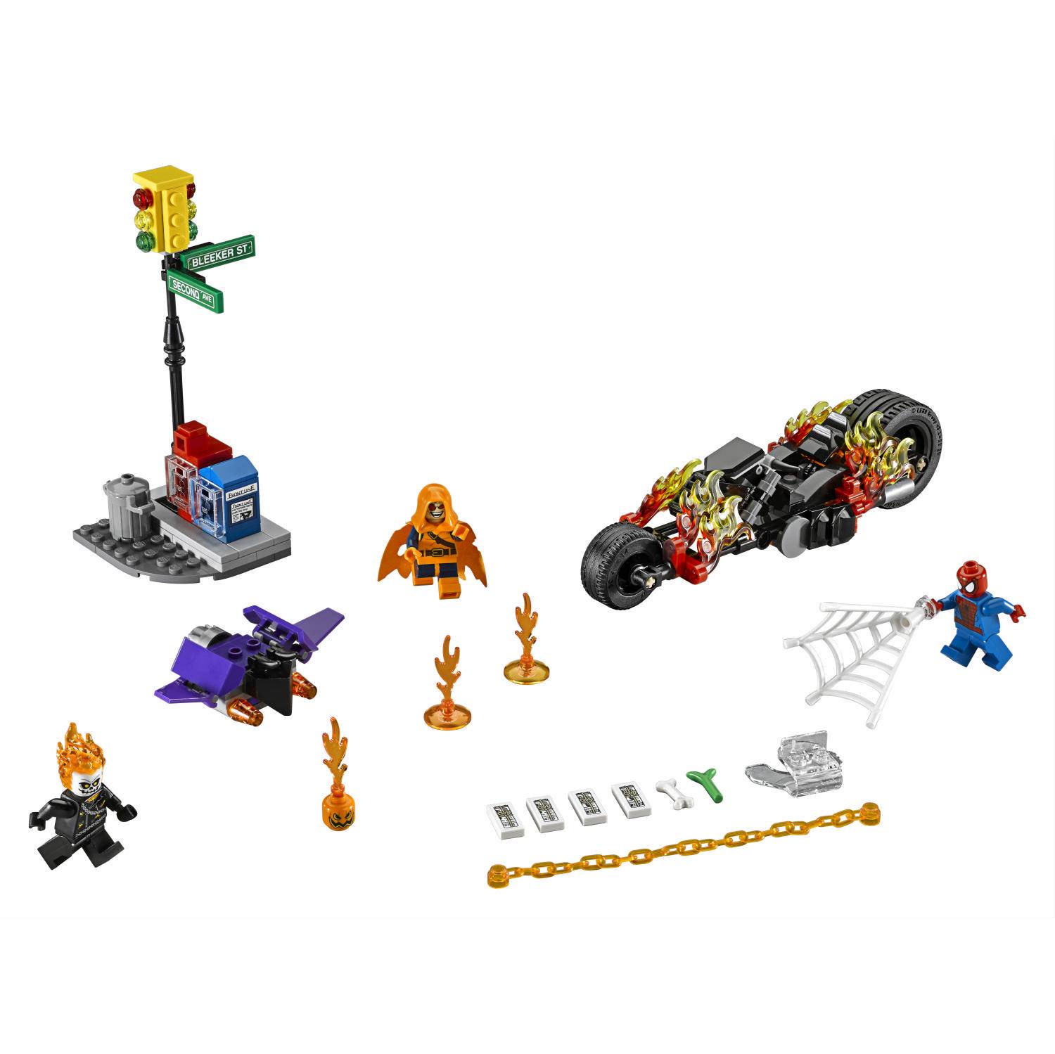 lego spiderman ghost rider team up