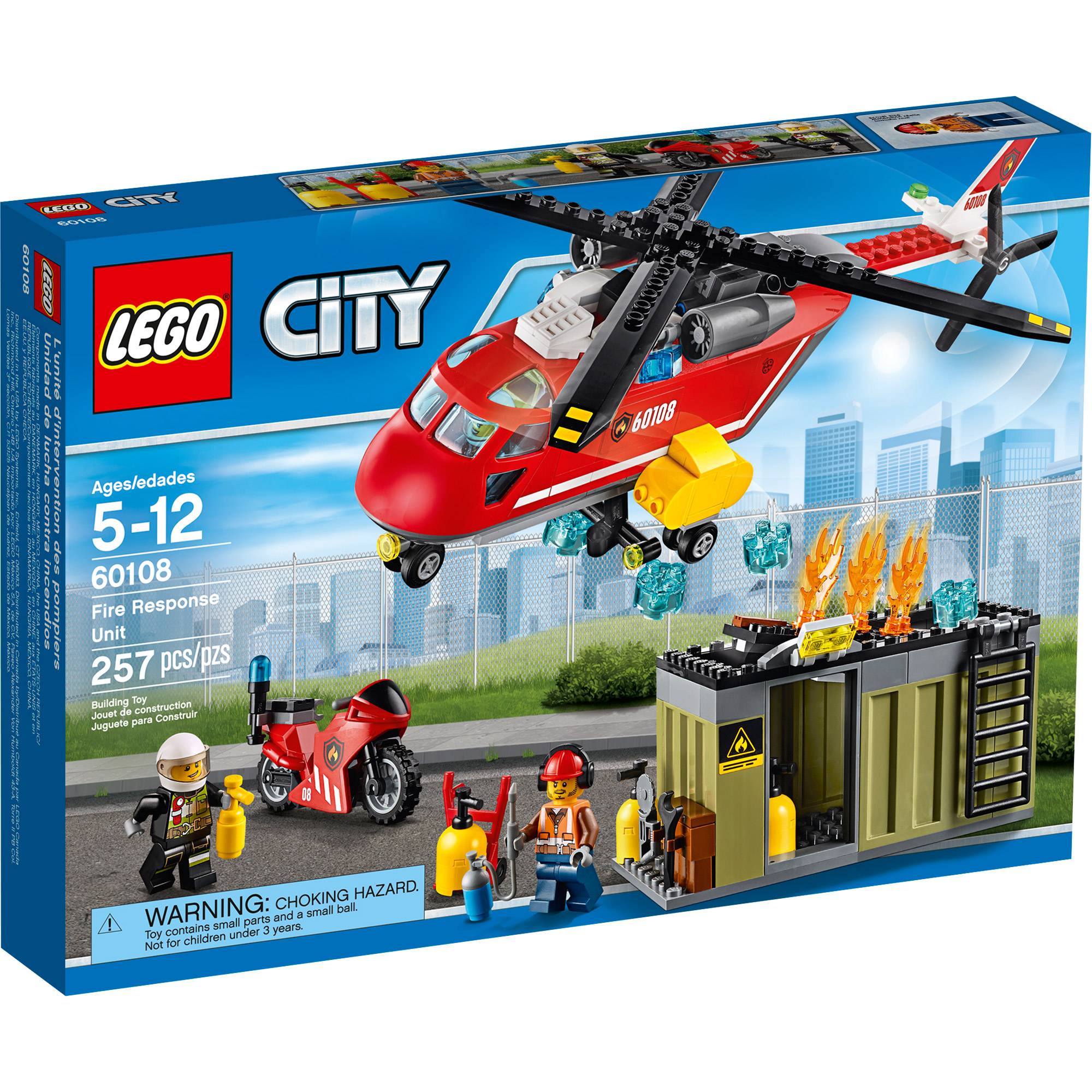 Сего сити. Лего Сити 60108. LEGO 60108. LEGO City 60108. Лего Сити пожарный вертолет 60108.