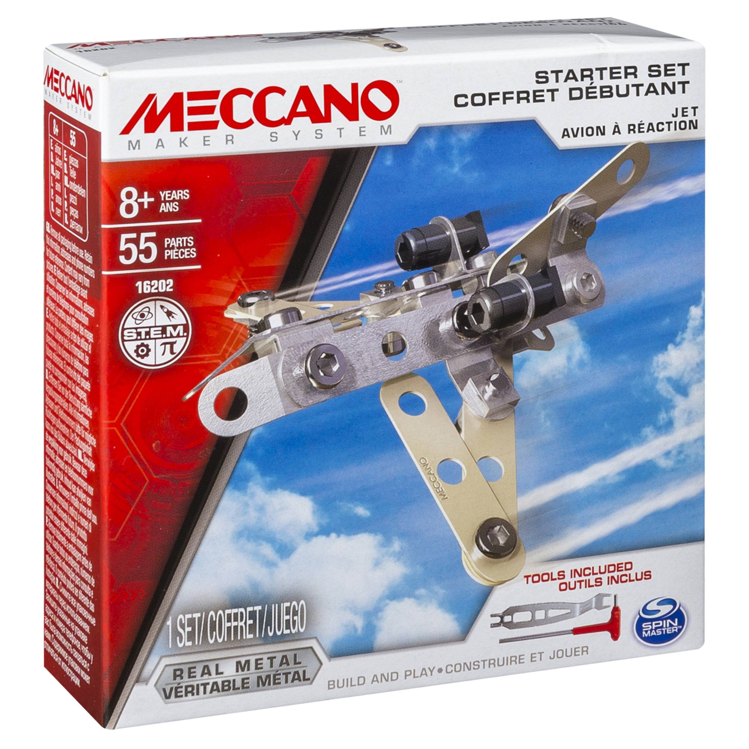 Starter build. Meccano конструктор. Meccano кран. Meccano мороженое. Винтовой конструктор Meccano Stem 16202 реактивный самолет.