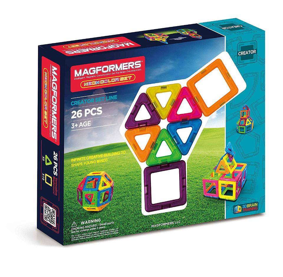 Magformers Neon Color Construction Set 26 Pieces  Играландия - интернет  магазин игрушек