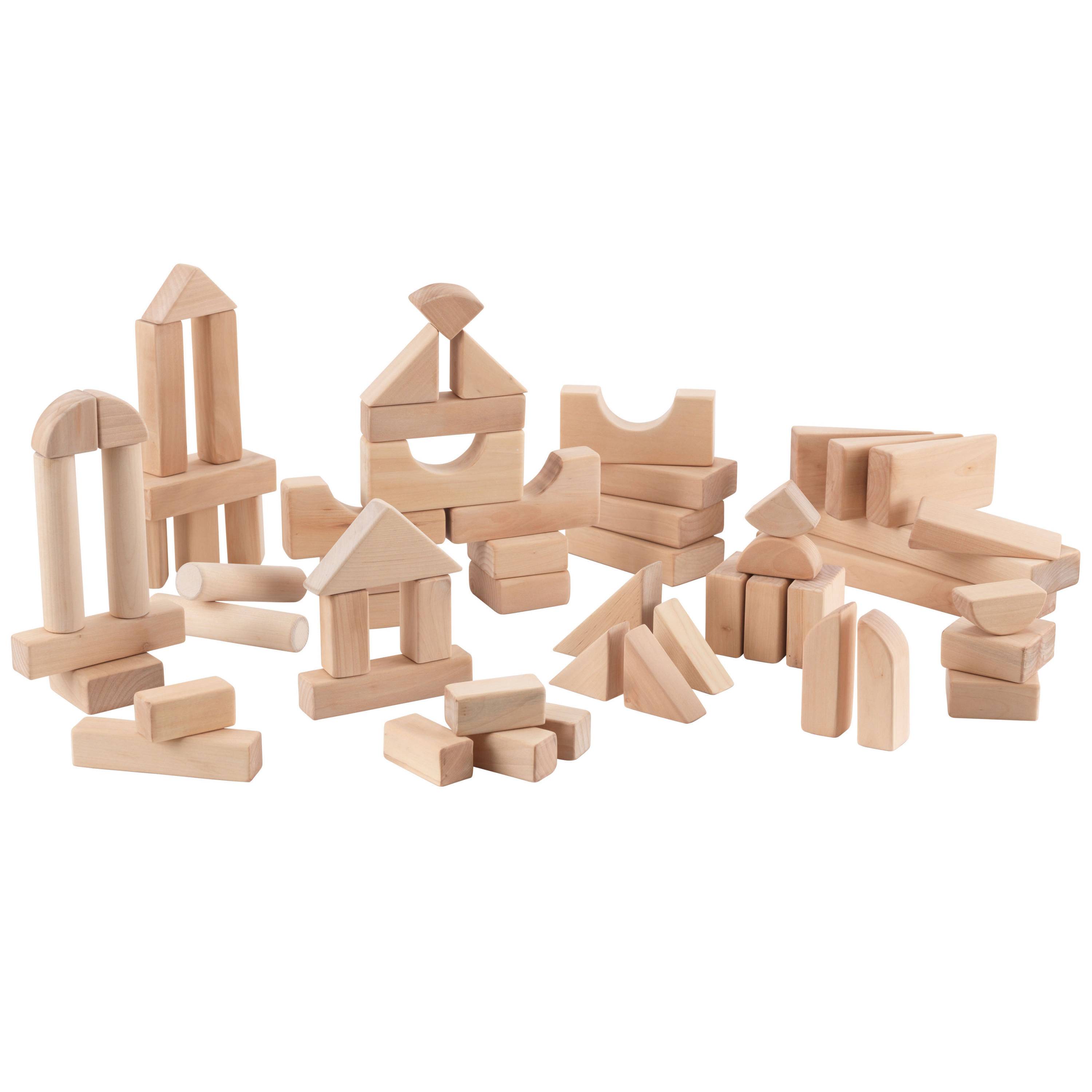 KidKraft 60-Piece Wooden Block Set - Natural | Играландия - интернет магазин  игрушек