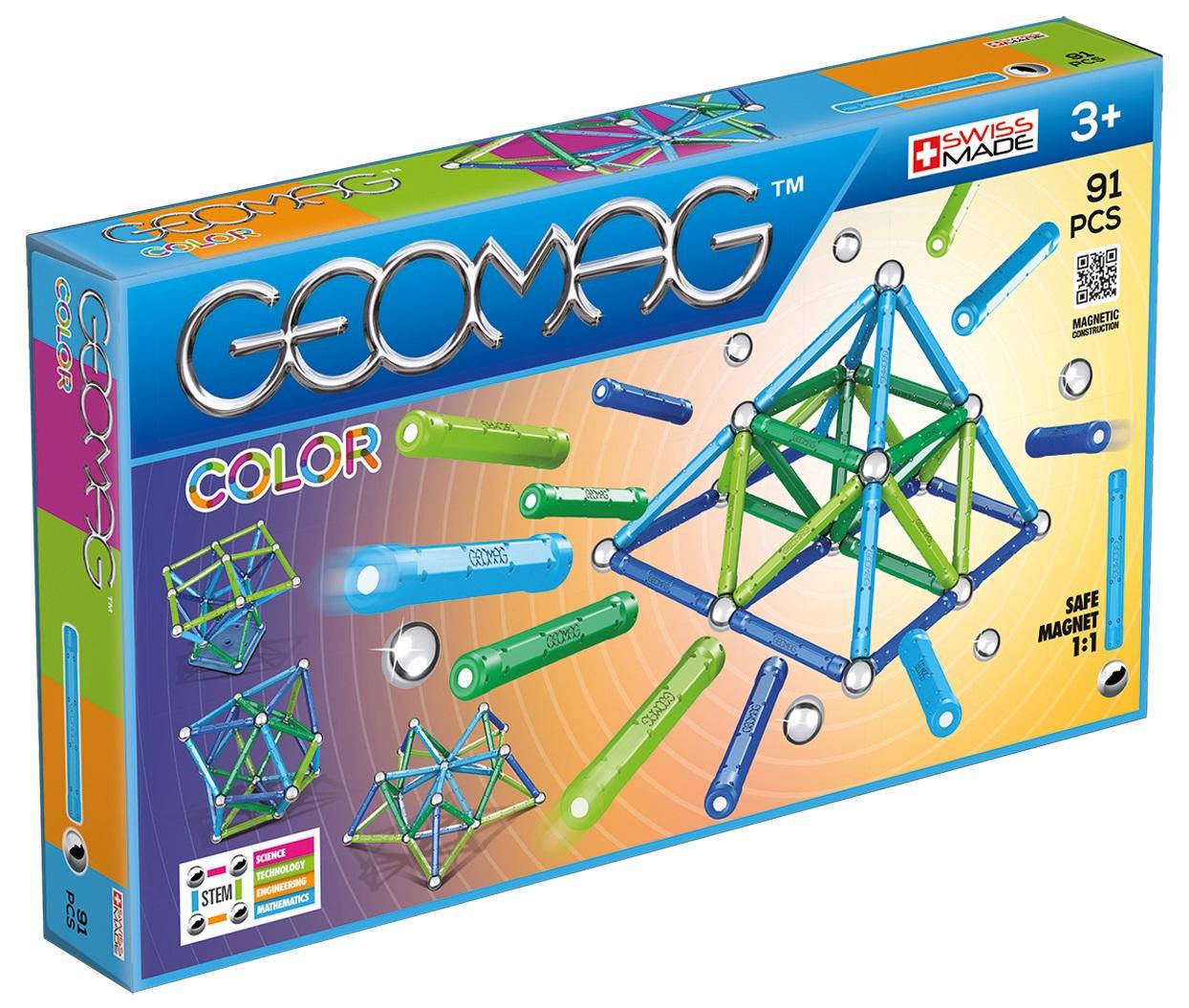 Geomag Color Magnetic Construction Set 91 pieces