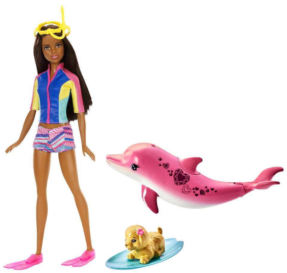 Barbie Dolphin Magic Snorkel Doll - African American | Играландия -  интернет магазин игрушек