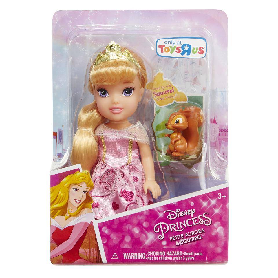 Disney Princess Petite Toddler Doll Aurora and Squirrel