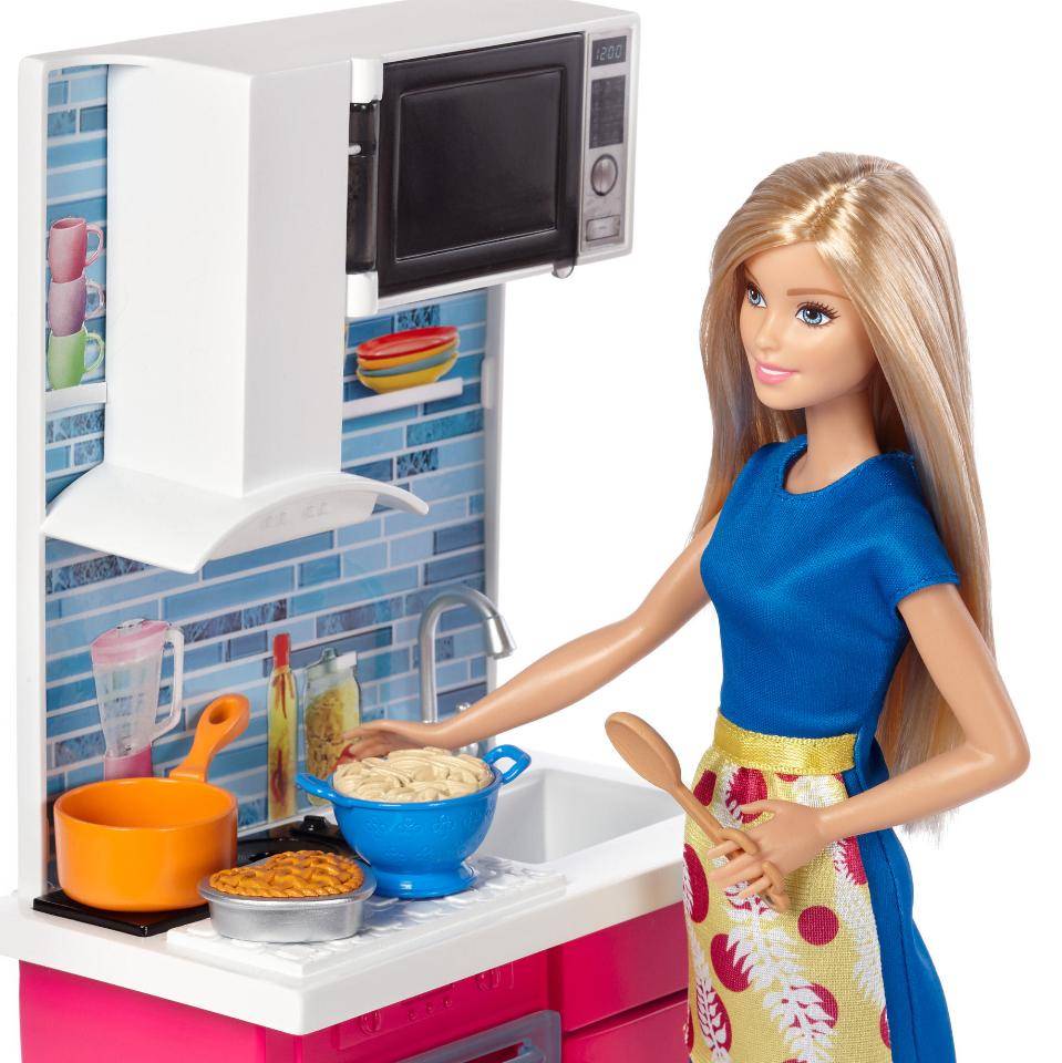 Набор Barbie роскошная кухня, 28 см, dvx54