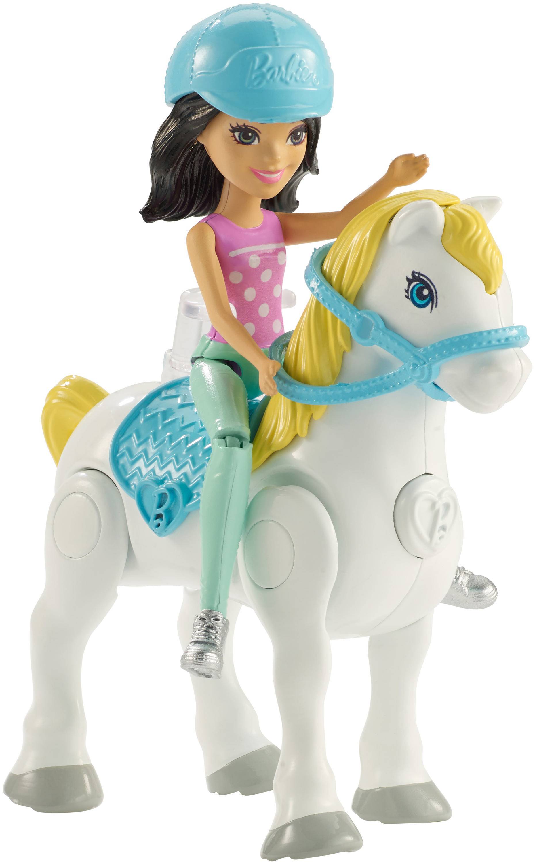 Лошадки го го. Набор Barbie в движении мини-кукла с пони, 11 см, fhv60. Куклы Barbie on the go. Кукла Барби с лошадкой. Мини кукла с лошадкой.