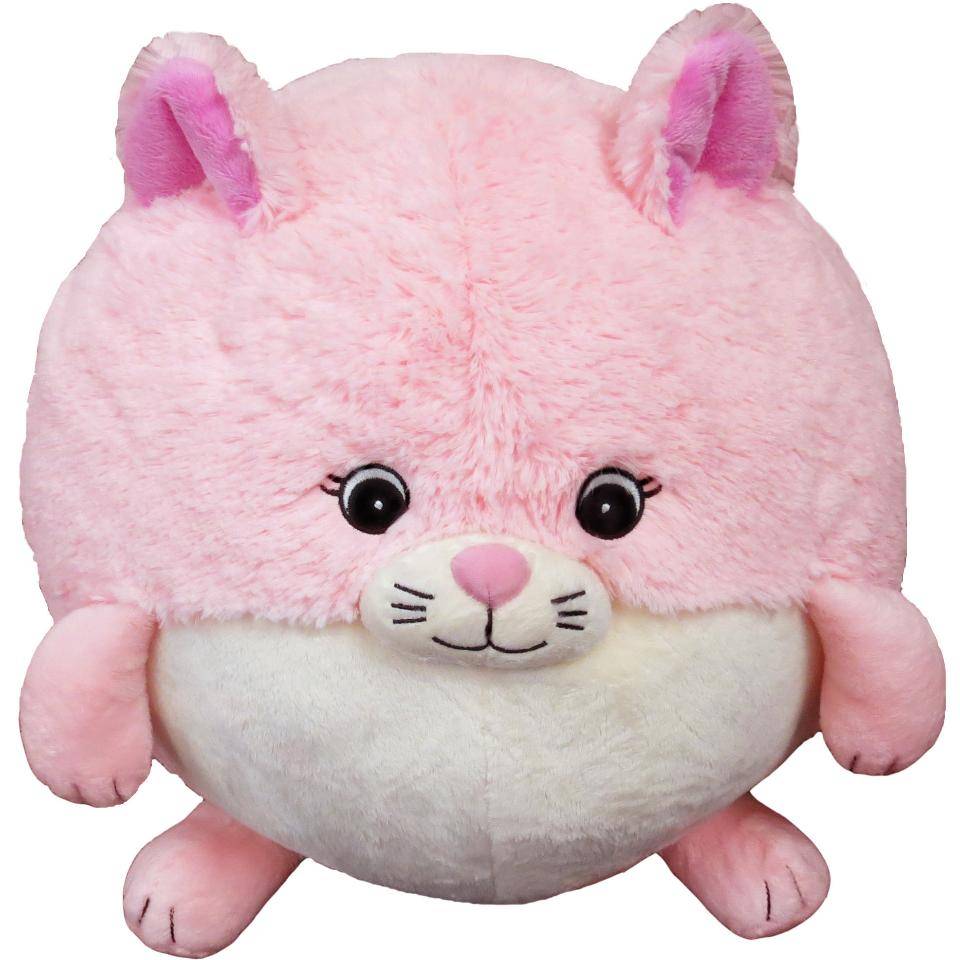 Kitty 15. Плюш розовый. Розовый плюшевый кот. Squishable игрушки. Китти Биг бэби.